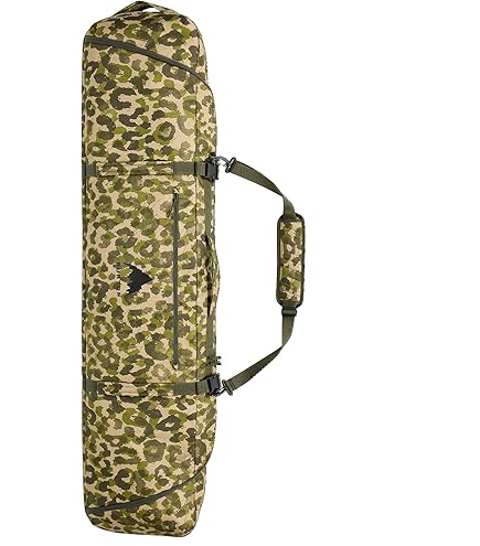 Burton ギグ スノーボードバッグ 迷彩柄 Snowfall camo Wheelie Flight Attendant Burton Gig Snowboard Bag Snowfall